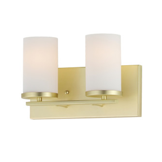 Lateral Two Light Bath Vanity in Satin Brass (16|10282SWSBR)