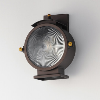 Portside One Light Outdoor Wall Sconce in Oil Rubbed Bronze / Antique Brass (16|10181OIAB)
