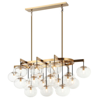 Bulbus LED Pendant in Aged Gold Brass (423|C38119AG)