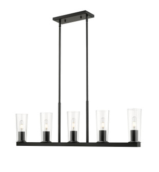 Titus Five Light Linear Chandelier in Matte Black (224|826-5L-MB)