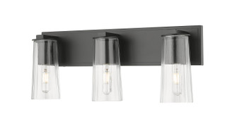 Titus Three Light Vanity in Matte Black (224|826-3V-MB)