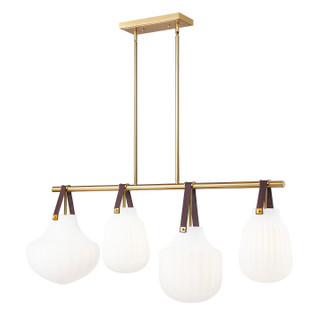 Newbury Four Light Pendant in Modern Gold (224|7513-4L-MGLD)