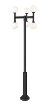 Laurent Six Light Outdoor Post Mount Fixture in Black (224|597MP6-5010P-BK)