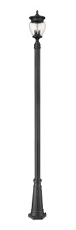 Davina Three Light Outdoor Post Mounted Fixture in Black (224|5016PHMR-519P-BK)