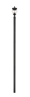Davina Three Light Outdoor Post Mounted Fixture in Black (224|5016PHMR-5009P120-BK)