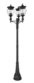 Davina Four Light Outdoor Post Mounted Fixture in Black (224|5016PHBR-3-564P-BK)