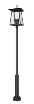 Rainer Six Light Outdoor Post Mounted Fixture in Black (224|5015PHXXLR-5010P-BK)