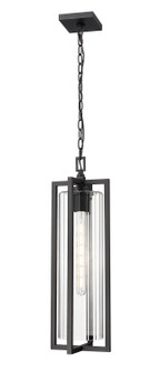 Aura One Light Outdoor Chain Mount Ceiling Fixture in Black (224|5013CHB-BK)