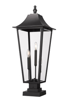 Gannon Three Light Outdoor Pier Mounted Fixture in Black (224|5008PHXLS-SQPM-BK)