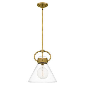 Webster One Light Mini Pendant in Weathered Brass (10|WBS1512WS)