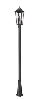 Gannon Three Light Outdoor Post Mounted Fixture in Black (224|5008PHBR-5011P-BK)