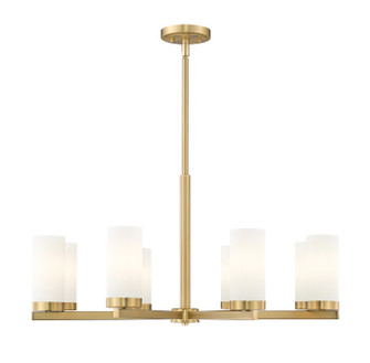 Danica Eight Light Chandelier in Modern Gold (224|3044-8MGLD)