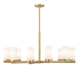 Danica 12 Light Chandelier in Modern Gold (224|3044-12MGLD)