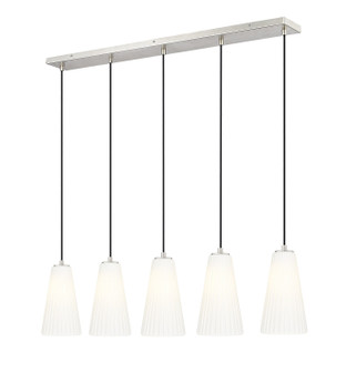 Farrell Five Light Linear Chandelier in Brushed Nickel (224|3043P6-5L-BN)