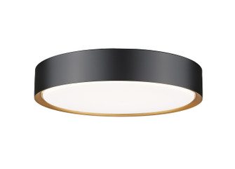Kawan LED Flush Mount in Matte Black + Modern Gold (224|1014F16-MB-MGLD-LED)
