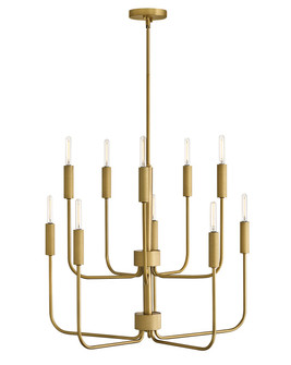 Austen LED Chandelier in Lacquered Brass (531|83636LCB)