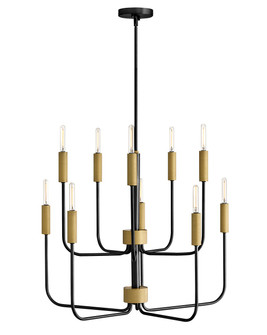 Austen LED Chandelier in Black (531|83636BK-LCB)