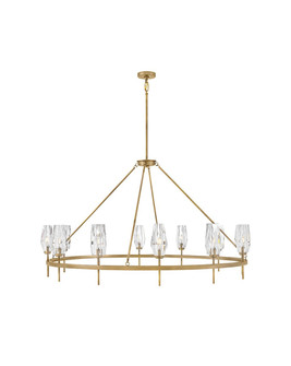Ana LED Chandelier in Heritage Brass (13|38259HB)