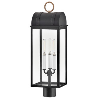 Campbell LED Post Mount in Black (13|10661BK-BU)