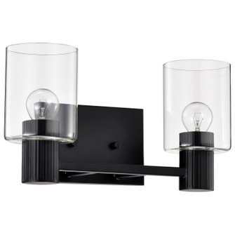 Clarksville Two Light Vanity in Matte Black (72|60-8062)