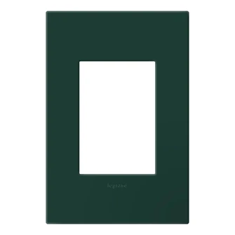 adorne One-Gang Screwless Wall Plate with Microban in Evergreen (246|AWP1G3EG)
