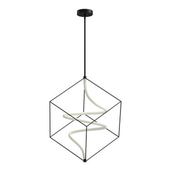 Script LED Pendant in Black (347|PD29226-BK-UNV)