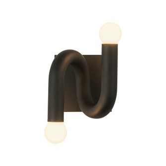 Sadie Two Light Wall Vanity in Matte Black (452|WV420206MB)