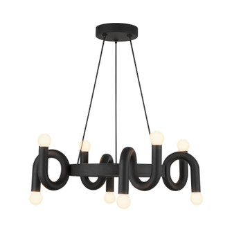 Sadie Eight Light Chandelier in Matte Black (452|CH420823MB)