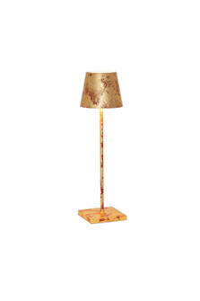 Poldina LED Table Lamp in Gold and Red (556|LD0340FFO)