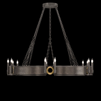 Mirage 12 Light Chandelier in Midnight Steel/Brass/Pebble (48|100048-711)