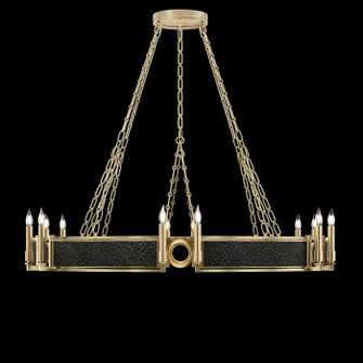 Mirage Chandelier in Soft Gold Leaf/Brass/Black Knight (48|100048-513)