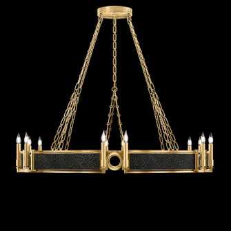Mirage 12 Light Chandelier in Gold Leaf/Brass/Black Knight (48|100048-313)