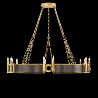Mirage 12 Light Chandelier in Gold Leaf/Brass/Pebble (48|100048-311)