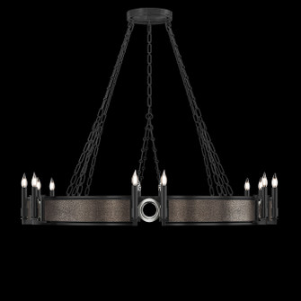 Mirage Chandelier in Black Iron/Nickel/Pebble (48|100048-121)