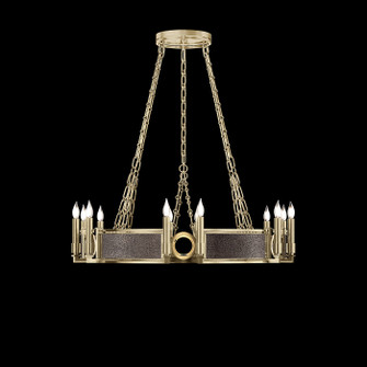 Mirage 12 Light Chandelier in Soft Gold Leaf/Brass/Pebble (48|100047-511)