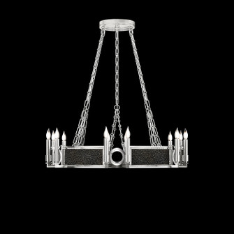 Mirage 12 Light Chandelier in Silver Leaf/Nickel/Black Knight (48|100047-423)