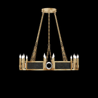 Mirage 12 Light Chandelier in Gold Leaf/Nickel/Black Knight (48|100047-323)