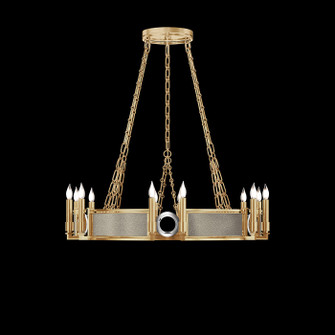 Mirage 12 Light Chandelier in Gold Leaf/Nickel/Coco (48|100047-322)