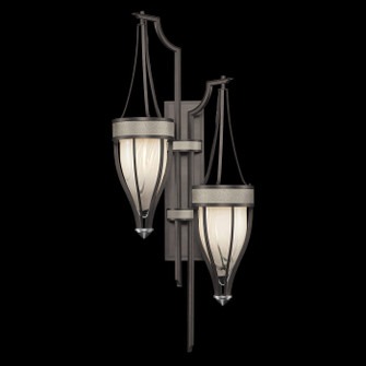 Mirage Two Light Wall Sconce in Midnight Steel/Nickel/Coco (48|100046-722)