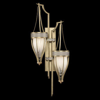Mirage Two Light Wall Sconce in Soft Gold Leaf/Brass/Coco (48|100046-512)