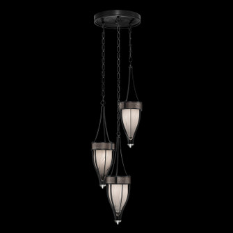Mirage Three Light Pendant in Black Iron/Nickel/Pebble (48|100044-121)