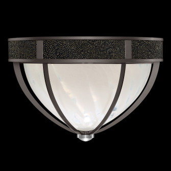 Mirage Three Light Flush Mount in Midnight Steel/Nickel/Black Knight (48|100042-723)