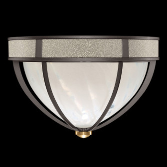 Mirage Three Light Flush Mount in Midnight Steel/Brass/Coco (48|100042-712)