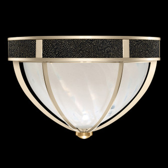Mirage Three Light Flush Mount in Champagne/Brass/Black Knight (48|100042-613)