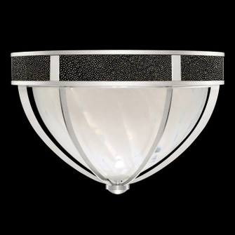 Mirage Three Light Flush Mount in Silver Leaf/Nickel/Black Knight (48|100042-423)