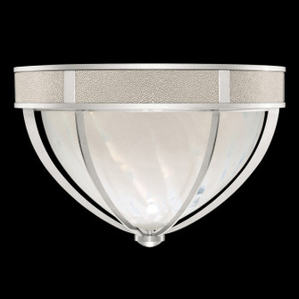 Mirage Three Light Flush Mount in Silver Leaf/Nickel/Coco (48|100042-422)