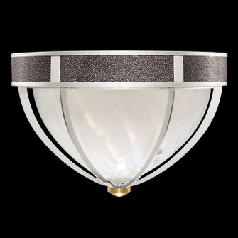 Mirage Three Light Flush Mount in Silver Leaf/Brass/Pebble (48|100042-411)