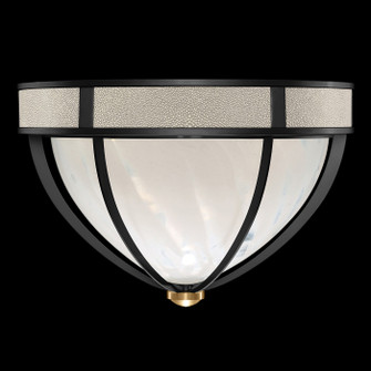 Mirage Three Light Flush Mount in Black Iron/Brass/Coco (48|100042-112)