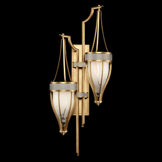 Mirage Two Light Wall Sconce in Gold Leaf/Brass/Coco (48|100041-312)
