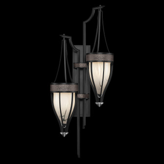 Mirage Two Light Wall Sconce in Black Iron/Nickel/Pebble (48|100041-121)